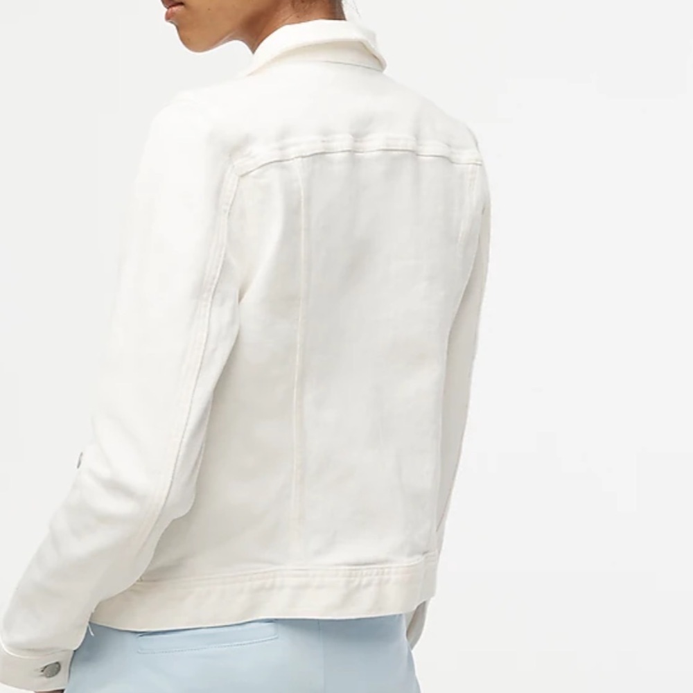 J crew Classic jean jacket in white wash - Picture 4 of 5